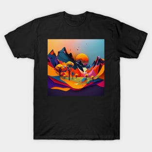 Colorful Mountains T-Shirt